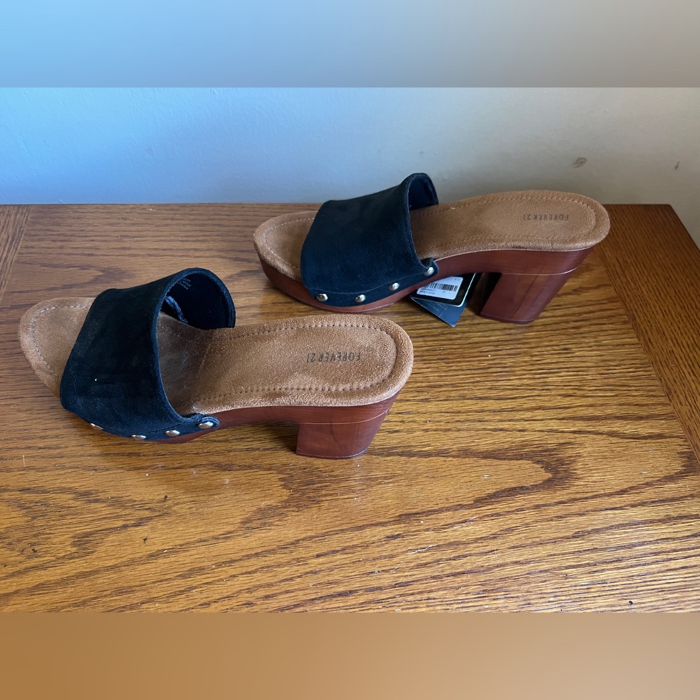 Open Toe High Heel Clogs